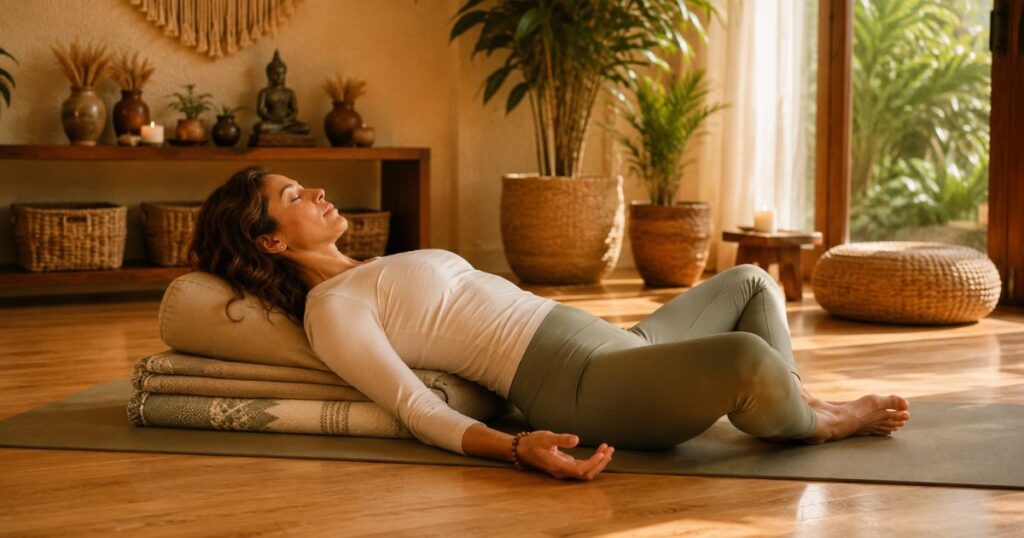 Reclined Butterfly (Supta Baddha Konasana)