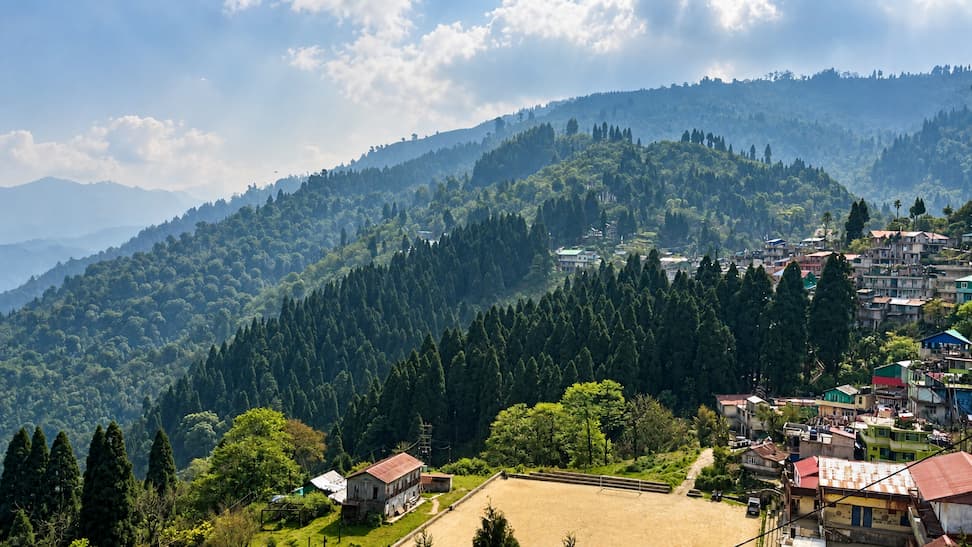 Darjeeling Mountain Views During Yoga Retreat in Darjeeling