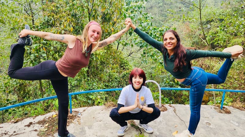 Outdoor Yoga Experience During Yoga Retreat in Darjeeling