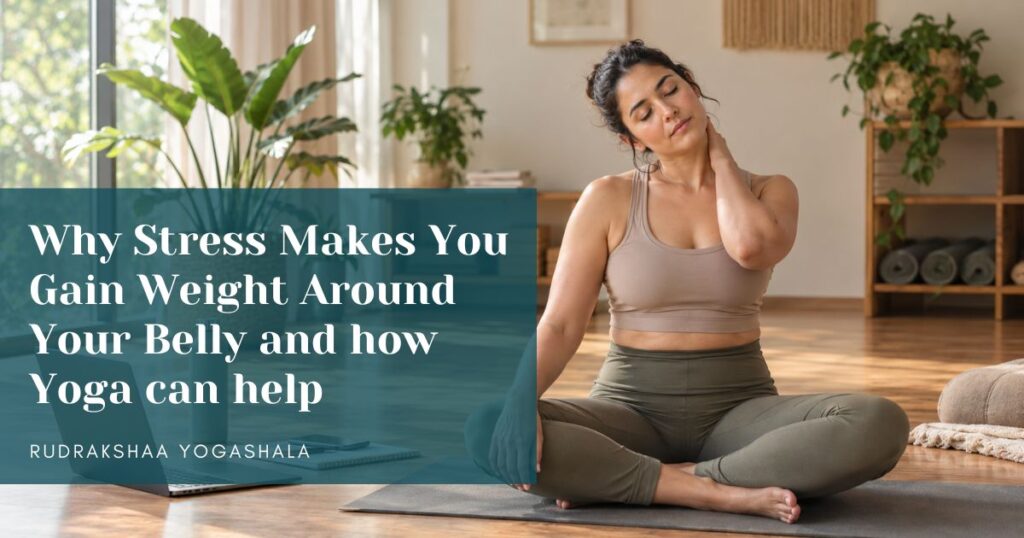 Why Stress Makes You Gain Weight Around Your Belly and how Yoga can help