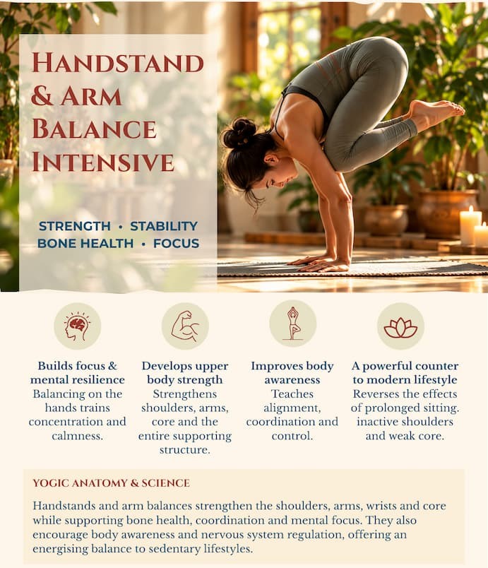 handstand and arm balancing yoga workshop in singapore